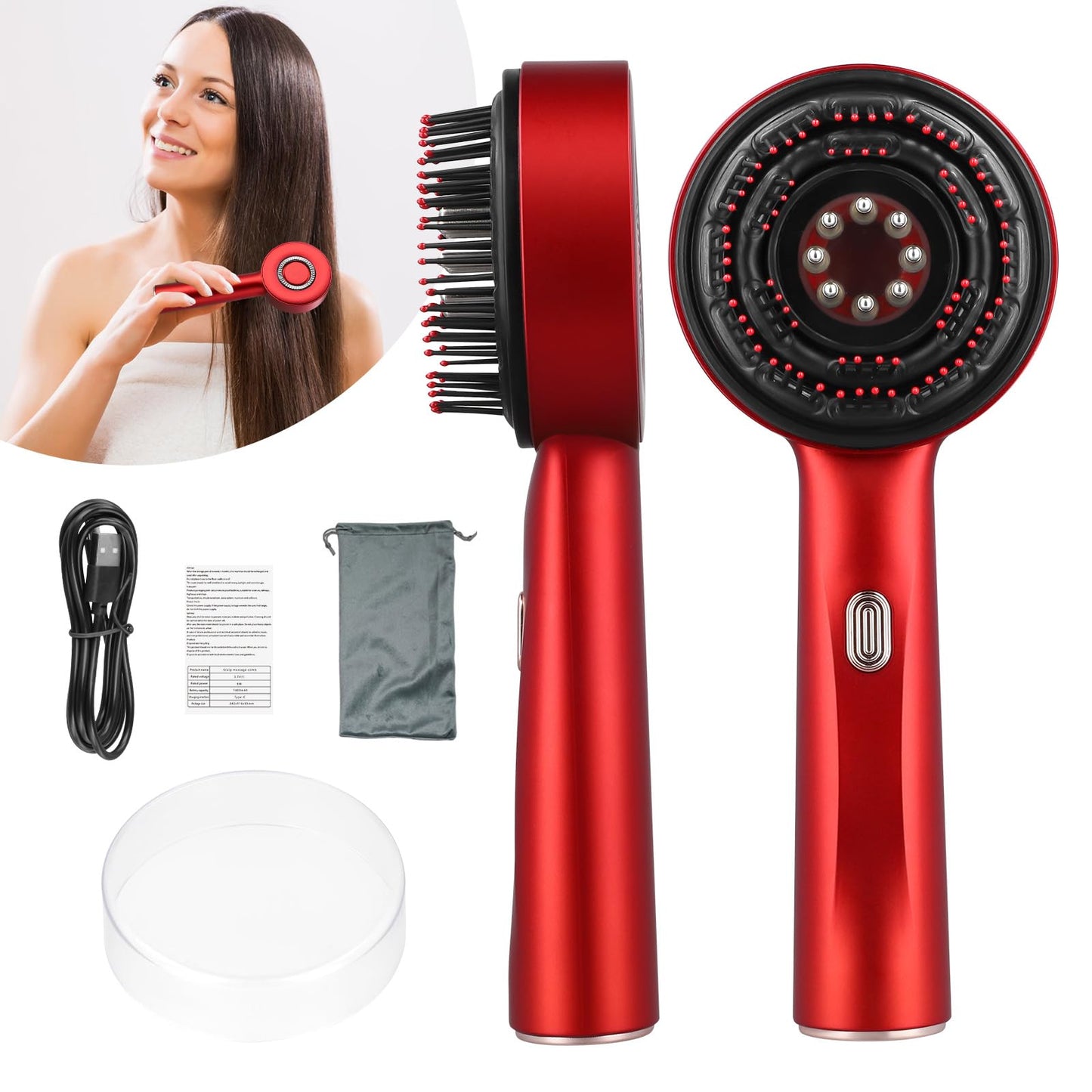 2-in-1 Electric Hair Oil Applicator &amp; Scalp Massager