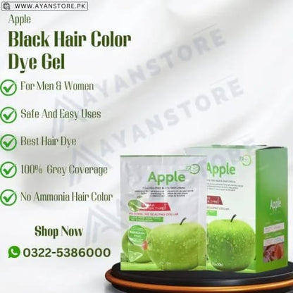 Apple Hair Color – Black (Ammonia-Free)