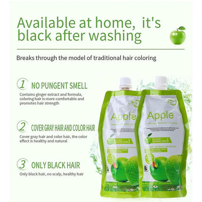 Apple Hair Color – Black (Ammonia-Free)