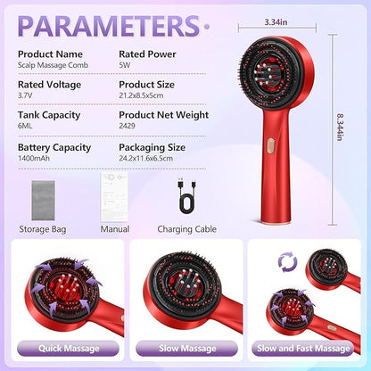 2-in-1 Electric Hair Oil Applicator &amp; Scalp Massager